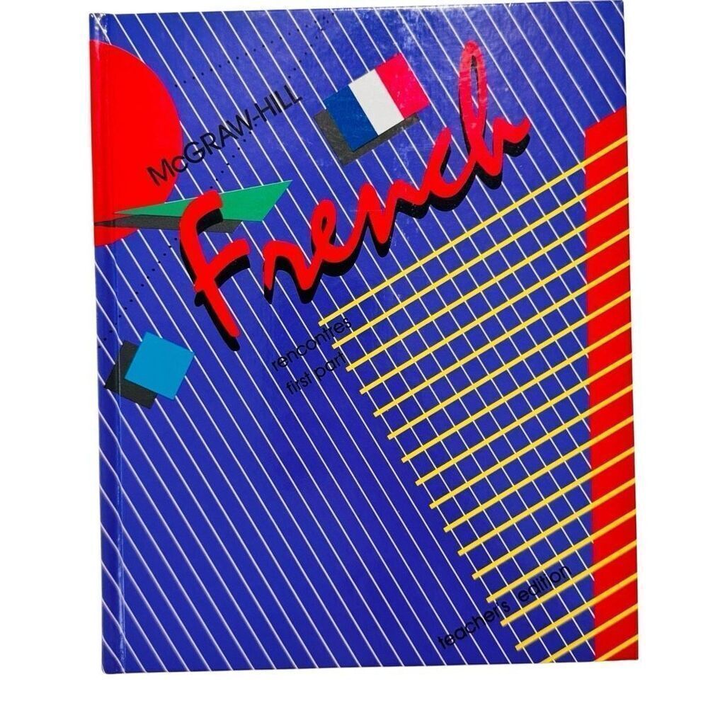 McGraw-Hill French Rencontres Annotated Teachers Edition ( 1986, HC)